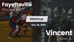 Matchup: Fayetteville vs. Vincent  2019