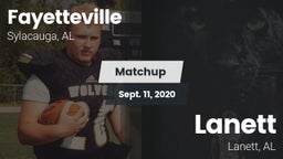 Matchup: Fayetteville vs. Lanett  2020