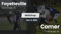 Matchup: Fayetteville vs. Comer  2020