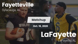Matchup: Fayetteville vs. LaFayette  2020