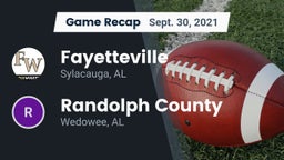 Recap: Fayetteville  vs. Randolph County  2021