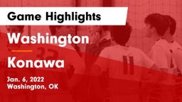 Washington  vs Konawa  Game Highlights - Jan. 6, 2022