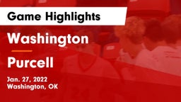 Washington  vs Purcell Game Highlights - Jan. 27, 2022