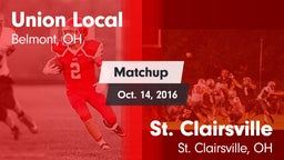 Matchup: Union Local vs. St. Clairsville  2016
