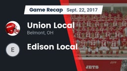 Recap: Union Local  vs. Edison Local  2017