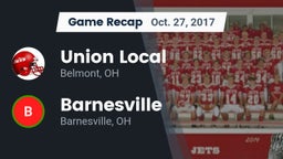 Recap: Union Local  vs. Barnesville  2017