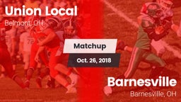 Matchup: Union Local vs. Barnesville  2018
