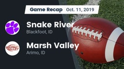 Recap: Snake River  vs. Marsh Valley  2019