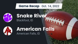 Recap: Snake River  vs. American Falls  2022