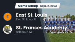 Recap: East St. Louis  vs. St. Frances Academy  2023