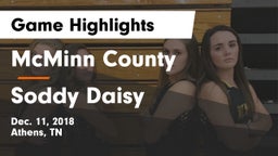 McMinn County  vs Soddy Daisy Game Highlights - Dec. 11, 2018