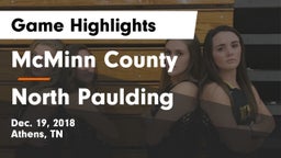 McMinn County  vs North Paulding  Game Highlights - Dec. 19, 2018