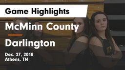 McMinn County  vs Darlington  Game Highlights - Dec. 27, 2018