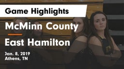 McMinn County  vs East Hamilton  Game Highlights - Jan. 8, 2019