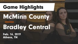 McMinn County  vs Bradley Central  Game Highlights - Feb. 16, 2019