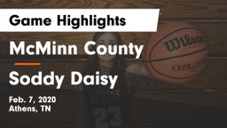 McMinn County  vs Soddy Daisy  Game Highlights - Feb. 7, 2020