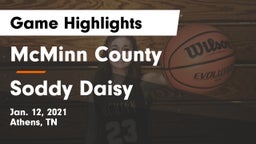 McMinn County  vs Soddy Daisy  Game Highlights - Jan. 12, 2021