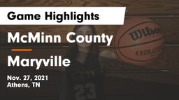 McMinn County  vs Maryville  Game Highlights - Nov. 27, 2021