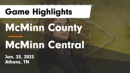 McMinn County  vs McMinn Central  Game Highlights - Jan. 23, 2023