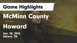 McMinn County  vs Howard  Game Highlights - Jan. 28, 2023