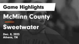 McMinn County  vs Sweetwater  Game Highlights - Dec. 8, 2023