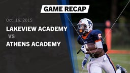 Recap: Lakeview Academy  vs. Athens Academy 2015