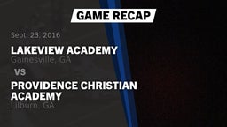 Recap: Lakeview Academy  vs. Providence Christian Academy  2016