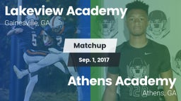 Matchup: Lakeview Academy vs. Athens Academy 2017