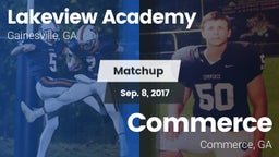 Matchup: Lakeview Academy vs. Commerce  2017