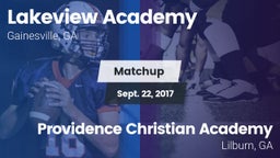 Matchup: Lakeview Academy vs. Providence Christian Academy  2017