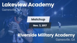 Matchup: Lakeview Academy vs. Riverside Military Academy  2017