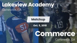 Matchup: Lakeview Academy vs. Commerce  2018