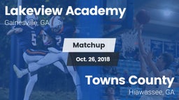 Matchup: Lakeview Academy vs. Towns County  2018