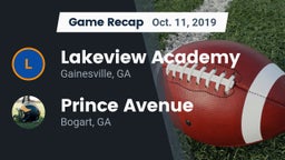 Recap: Lakeview Academy  vs. Prince Avenue  2019