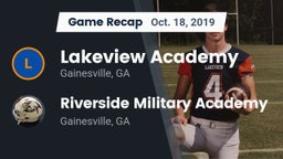 Recap: Lakeview Academy  vs. Riverside Military Academy  2019