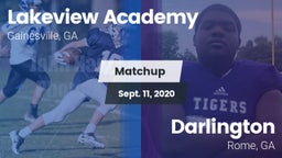 Matchup: Lakeview Academy vs. Darlington  2020