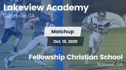 Matchup: Lakeview Academy vs. Fellowship Christian School 2020