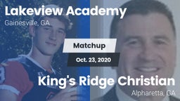 Matchup: Lakeview Academy vs. King's Ridge Christian  2020