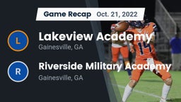 Recap: Lakeview Academy  vs. Riverside Military Academy  2022