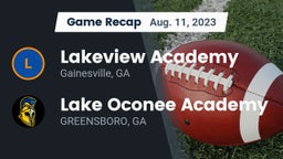 Recap: Lakeview Academy  vs. Lake Oconee Academy 2023