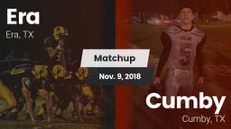 Matchup: Era vs. Cumby  2018