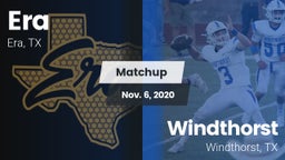 Matchup: Era vs. Windthorst  2020