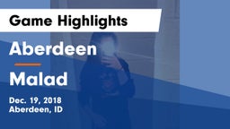 Aberdeen  vs Malad  Game Highlights - Dec. 19, 2018