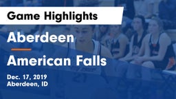 Aberdeen  vs American Falls  Game Highlights - Dec. 17, 2019
