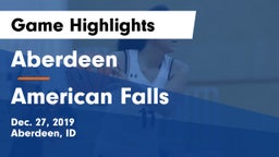 Aberdeen  vs American Falls  Game Highlights - Dec. 27, 2019