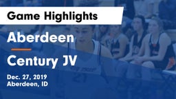 Aberdeen  vs Century JV Game Highlights - Dec. 27, 2019