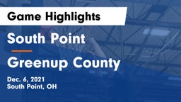 South Point  vs Greenup County  Game Highlights - Dec. 6, 2021