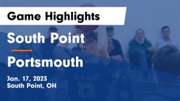 South Point  vs Portsmouth Game Highlights - Jan. 17, 2023