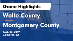 Wolfe County  vs Montgomery County  Game Highlights - Aug. 28, 2019