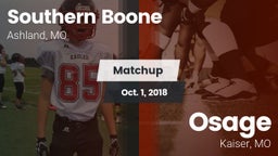 Matchup: Southern Boone vs. Osage  2018